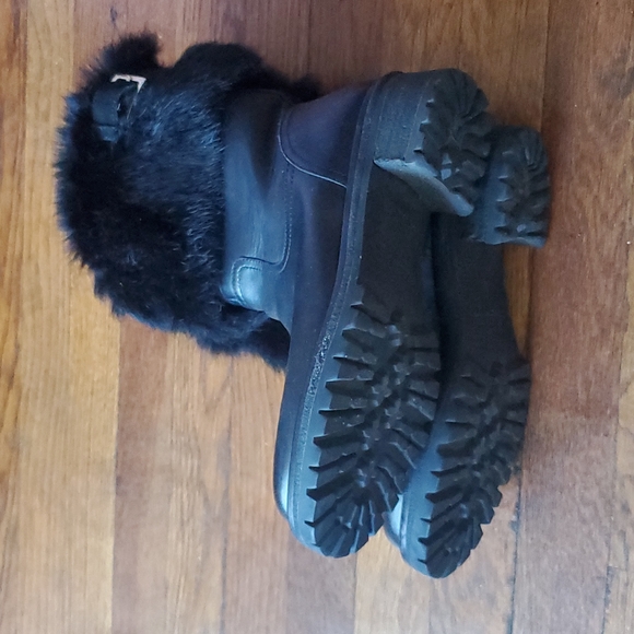 Tory Burch Joni Fur Cuff Moto Boot - Picture 4 of 16